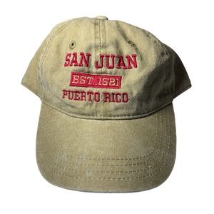 Retro San Juan Puerto Rico Tan StrapBack Baseball Hat Women’s OS Luxe